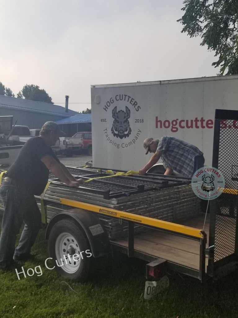 Missouri hog trap delivery strap down